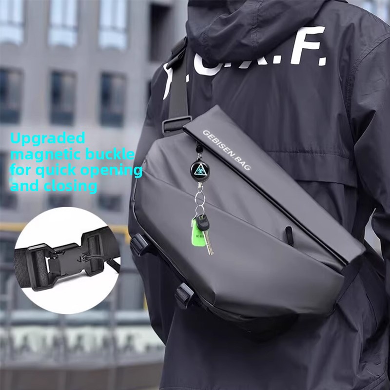 Magnetic Buckle Men Crossbody  - Cycling Commuter review and price